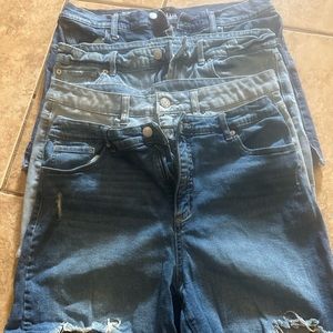 Jean shorts, all 4 pair $20 ON, ANA and wal mart brands. Orig price $12-$20 each